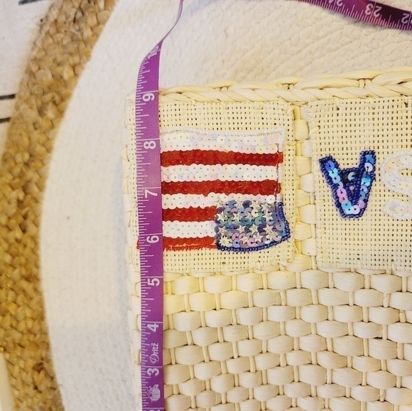 QVC USA FOURTH OF JULY CORN HUSK PURSE - Picture 11 of 12